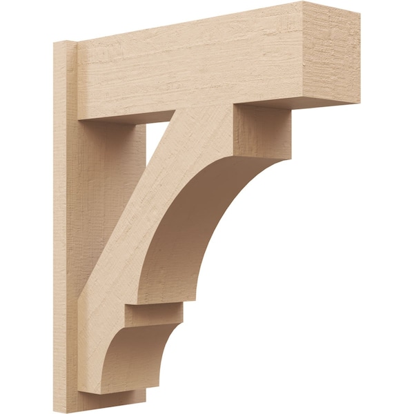 Ekena Millwork 7 1/2-in W x 22-in D x 26-in H Balboa Block Rough Cedar Woodgrain TimberThane Outlooker, Primed Tan OUTUR075X22X26BOA44RCPR - main